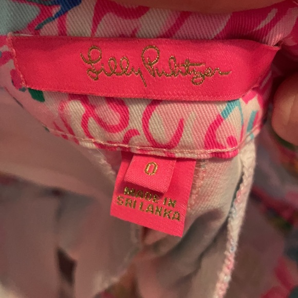 Lilly Pulitzer buttercup shorts 0 Paradise Found - Picture 2 of 2